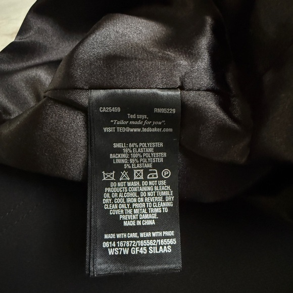 TED BAKER LONDON HIGH WAISTED FRONT SLIT PENCIL SKIRT SIZE 0 - Picture 6 of 11